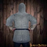 Chain Mail Shirt with Coif, Zinc Coated ø10mm, Butted