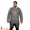 Chain mail Hauberk up to ½ thigh with long sleeves, butted rings ø10mm