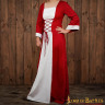 Středověké šaty Princezna červeno-bílé