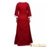 Mittelalterliches Kleid Prinzessin rot und weiß
