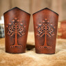 Leather Bracers with Embossed Tree of Gondor