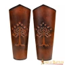 Long Leather Bracers with Embossed White Tree of Gondor