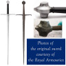 Dlouhý meč Svaté říše římské z 14. století, licence Royal Armouries