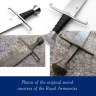 Anglický nebo francouzský jednosečný rytířský meč, licence Royal Armouries