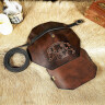 Leather Pauldron with Celtic Boar Embossing