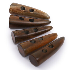 5cm Horn Toggles brown, 5pcs