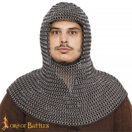 Chainmail Hood Coif Butted Round Wire Ø10mm Zinc-Coated