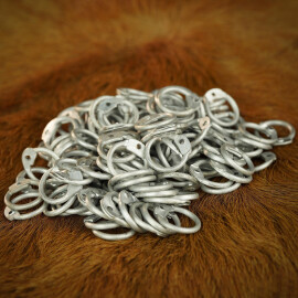 Loose Aluminium Round Rings ID 10mm with Dome Rivets, 1kg