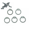 Loose Aluminium Round Rings ID 10mm with Dome Rivets, 1kg