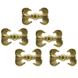 Decorative Leather Rivets / Studs Double Lily, 13th-14th c., set of 5
