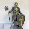 Figure crusader with axe and shield 18cm - broken axe