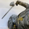 Figure crusader with axe and shield 18cm - broken axe