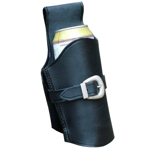 Holster for a beer can - brown