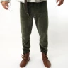 Green velvet pants - S/M