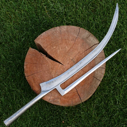 Fauchard Gabel, 12. Jh. - stumpf, ungehärteter Baustahl