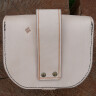 Leather belt pouch - natural