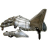 Luxusní zbrojní rukavice - 09 rezivějící ocel (autentický) kartáčovaná, matná