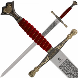 Meč Karel V. de Luxe staromosaz
