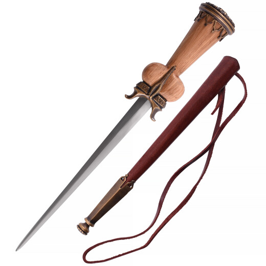 Rothenburg Bollock Dagger with Sheath, 15th c.