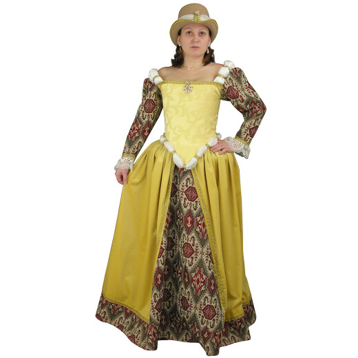 Historische Renaissancekleidung mit Hut L 172cm
