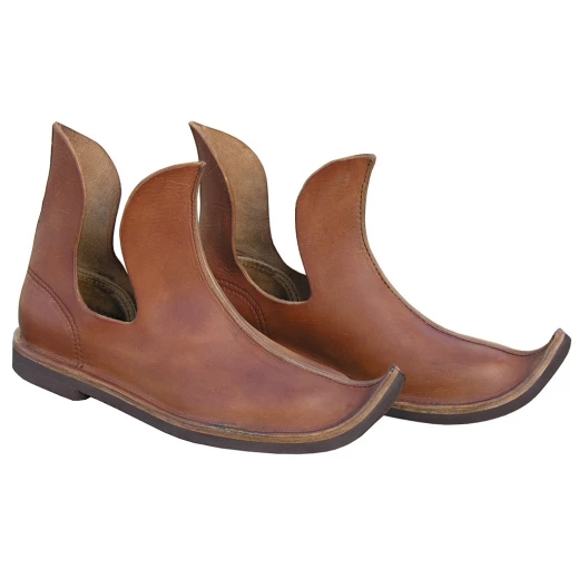 Eastern shoes, 12th-17th cen. - natural-light brown, EU 40