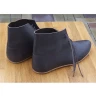 Early gothic shoes - brown, EU 38, from genuine leather - small aesthetic defects