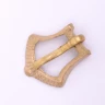 13/14 century pointed small strap buckle made of brass