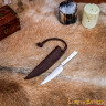 Středověký nůž s kostěnou střenkou, 19cm nerez