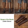 Leather Greaves Ranger of the Woods