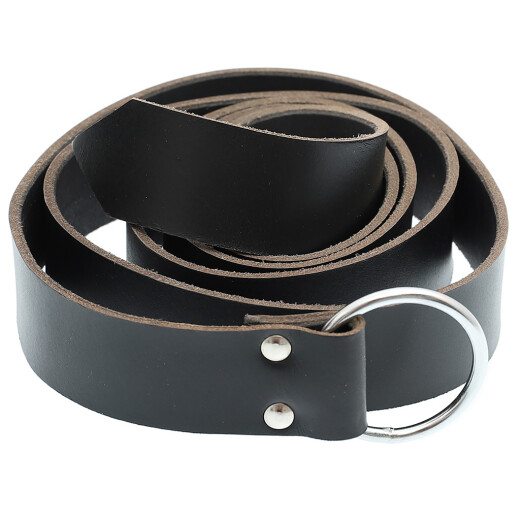 Black belt with a ring buckle 170cm