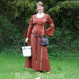 Středověké šaty Ella jednobarevné