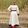 Wikinger Kleid Jona, natur/weinrot - Outlet