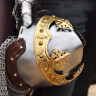 Helm von Robert Bruce, Mittelalter-Beckenhaube mit Brünne, 1,6mm Stahl