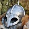 Vikingská brýlová přilba s kroužkovým závěsem, 2mm ocel