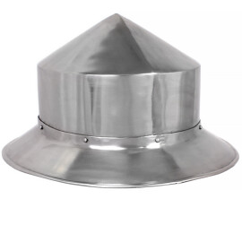 Kettle Hat, 13th c, 1.6mm steel
