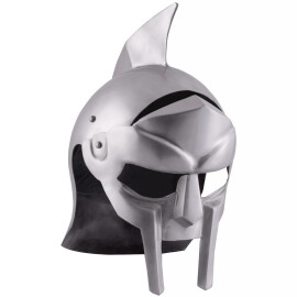 Gladiator helmet Maximus with leather liner, steel