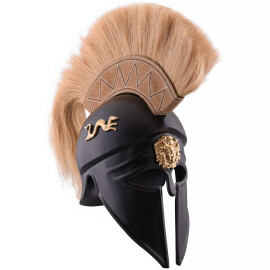 Italo-Corinthian Helmet with Plume, black, adorned