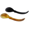 Horn spoon with curved handle, 1pcs