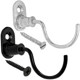 Steel Chromed Wall Hook with Screw