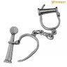 Medieval Handcuffs, Solid Steel Shackles