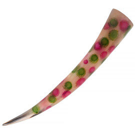 Drinking Horn with Colourful Dots