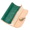 Handmade Green Leather Scroll Journal