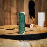 Handmade Green Leather Scroll Journal
