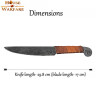 Jednoduchý středověký užitkový nůž 31cm