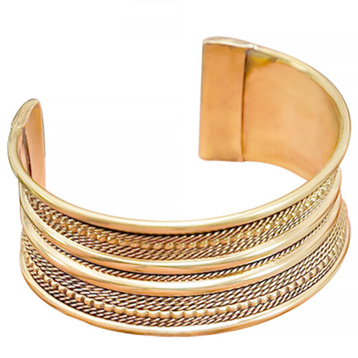 Brass Viking Cuff Bracelet