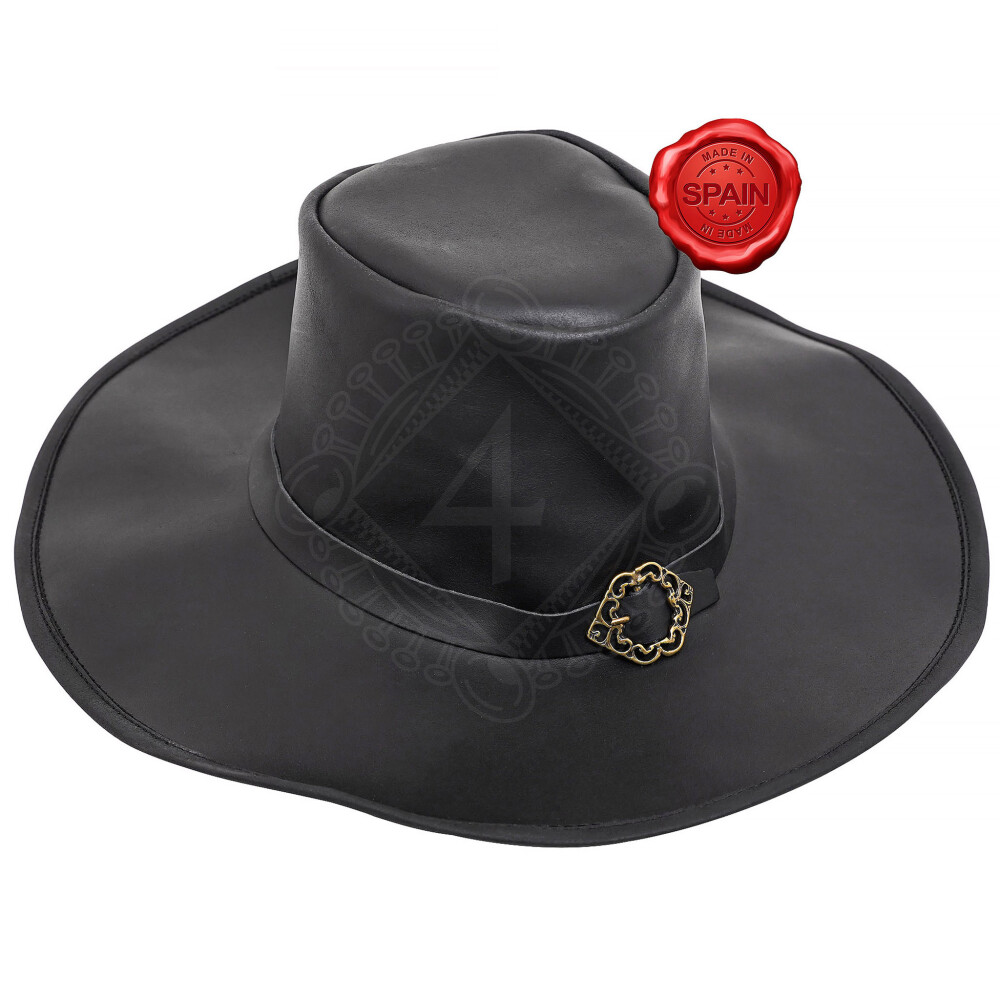 Leather Hat Van Helsing, smooth leather Outfit4events