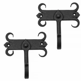 Vintage Wrought Hand-forged Wall Hooks