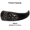Drinking Horn with Engraved Vegvisir