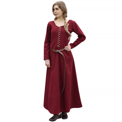 Medieval Dress Cotehardie Ava, wine red Outfit4events