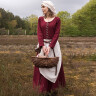 Medieval Dress Cotehardie Ava, wine red